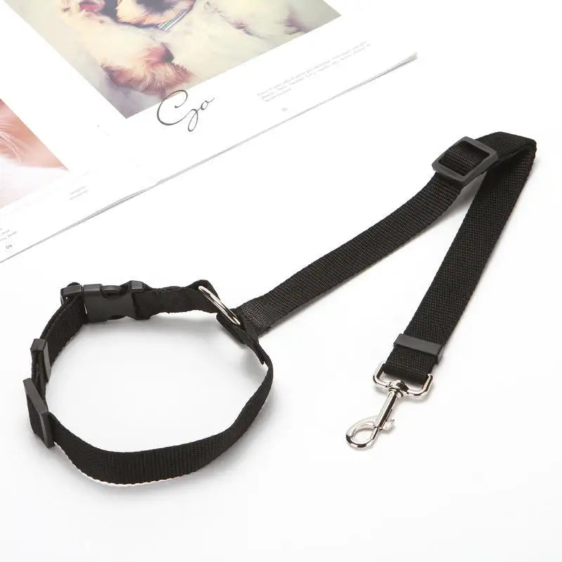 ceinture de sécurité chien noir