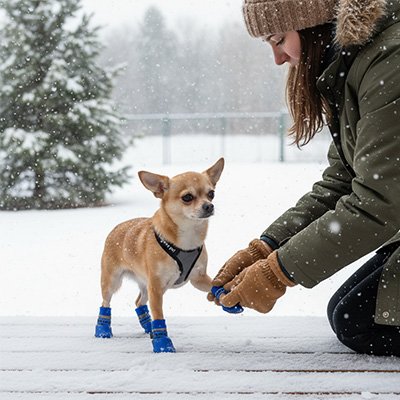Chaussure pour Chien protection thermique