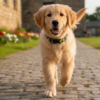 Collier Chien ajustable pendant la croissance