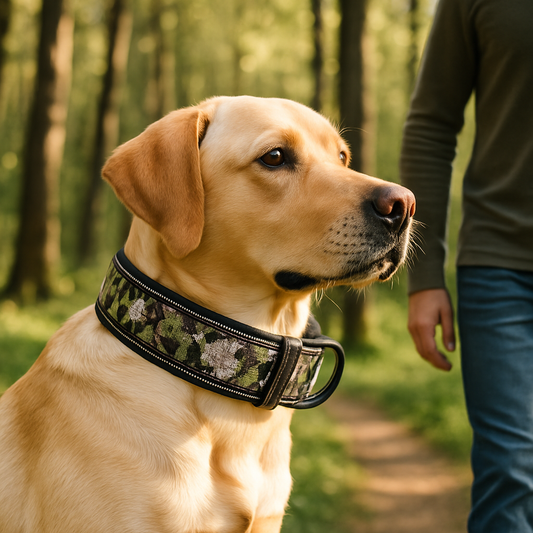 collier chien bohème camouflage