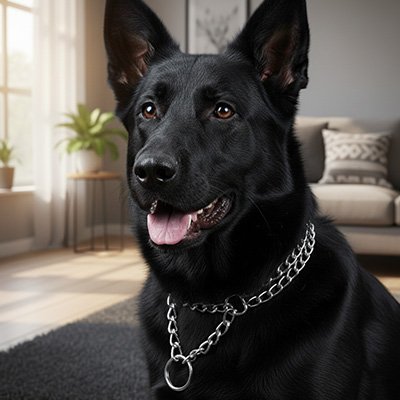 Collier chien semi étrangleur