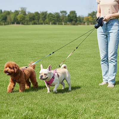 Double Laisse pour chien légère