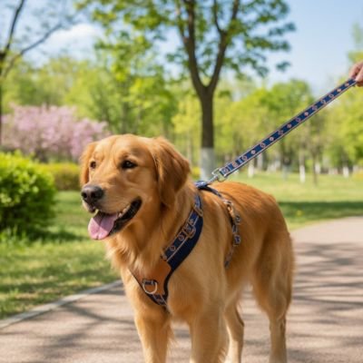 Harnais chien renforcé en cuir