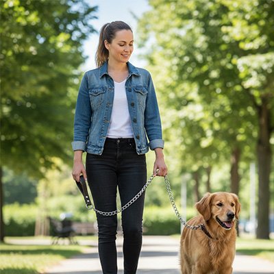 Laisse pour chien résistante en métal