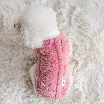 manteau pour chien rose