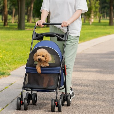 poussette pour chien maniable